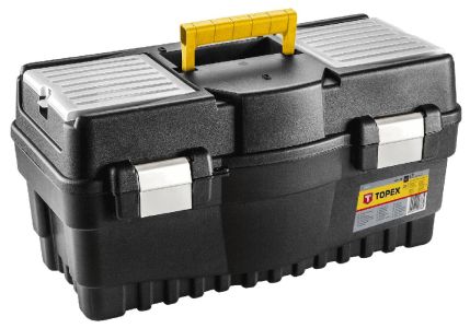 Ящик для інструменту TOPEX, 22&quot;, органайзер в кришці, 27.8х54.7х27.1см, пластмаса