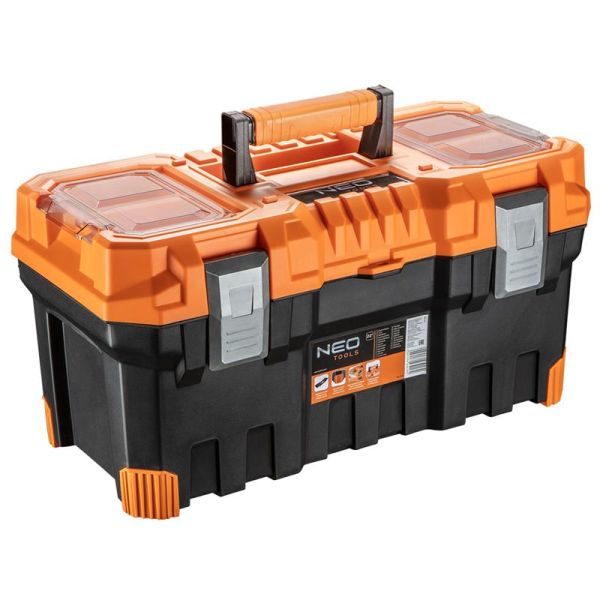 Ящик для інструменту Neo Tools, 22", органайзер в кришці, 27.6х55.4x28.6см, пластмаса