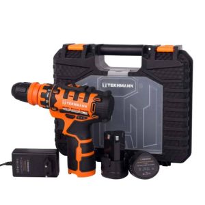 Шурупокрут-дриль акумуляторний Tekhmann TCD-12/2 DFR 12В 2х2А*год 20Нм 350*1500об/хв 1.1кг