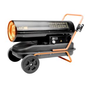 Теплова гармата дизель/гас Neo Tools, прямого нагріву, 50кВт, 720м2, 1100м3/год, колеса, IPX4, чорний, 22.7кг