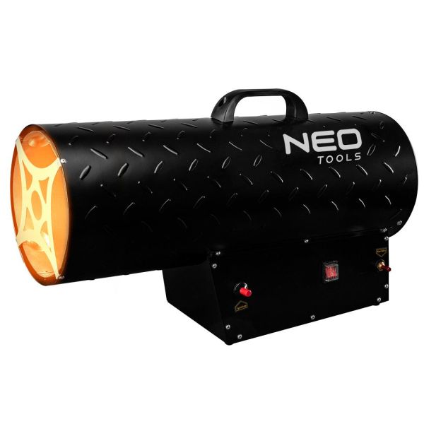 Теплова гармата газова Neo Tools, 50кВт, 500м2, 1000м3/год, чорний, 7.5кг