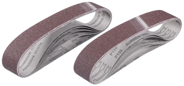 Стрічка шліфувальна Einhell KWB, 5шт, 50х686мм, 2хК60, 2хК80, 1хК120, для точила Einhell US 240/350