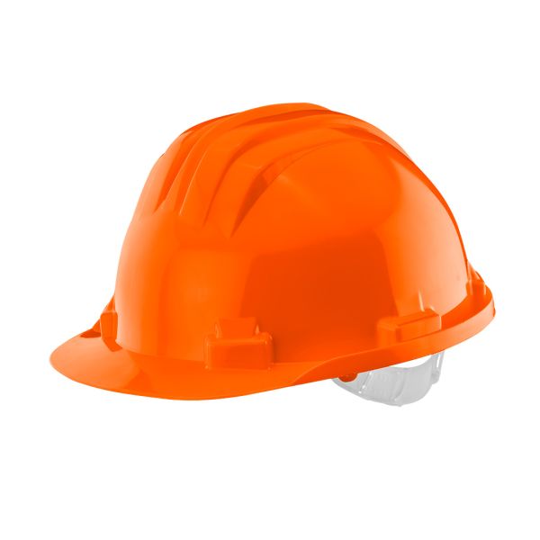 Каска захисна Neo Tools, пластик поліпропілен HDPE, пряжка для регулювання, помаранчевий