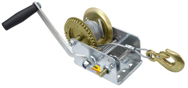 Лебідка канатна TOPEX, з храповим гальмом, до 0.55 т, трос 4.5ммх10м, вага 3.75 кг