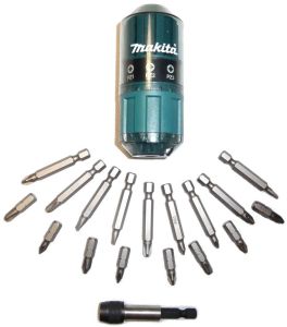 Біти Makita, набір 18шт, бітотримач, SL,PH,PZ, кейс
