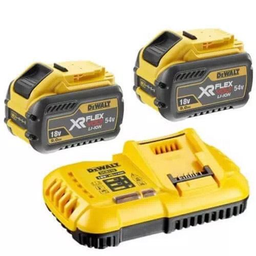 Набір акумулятора та зарядного пристрою DeWalt XR 18В/54В акб 2х9А&#183;год 8А 0.65кг