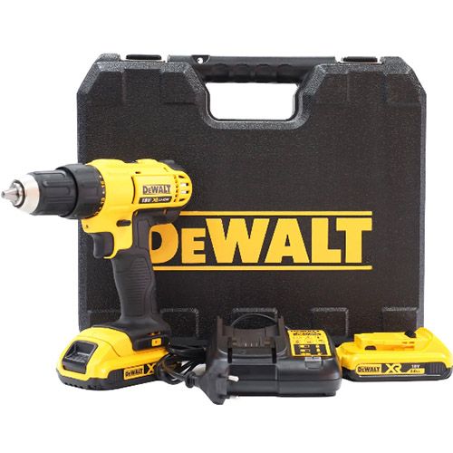 Дриль-шурупокрут DeWalt XR Li-Ion 18В акб 2х2А*год 42Нм 450-1800об/хв патрон 13мм ЗП кейс 1.28кг