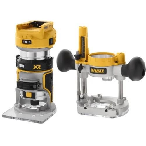 Фрезер акумуляторний DeWalt 18В XR Li-lon безщітковий цанга 6 та 8мм 16000-25500об/хв 2.4кг без АКБ та ЗП