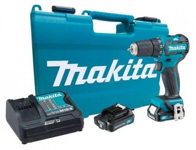 Шурупокрут-дриль акумуляторний Makita DF332DSAE 10.8В 2х2.0А*год 21*35Нм 0-450*0-1500об/хв 1.06кг