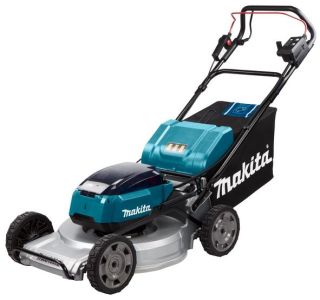 Газонокосарка акумуляторна Makita LXT DLM 18+18В 53см 70л 20-100мм самохідна 43.9кг без АКБ та ЗП