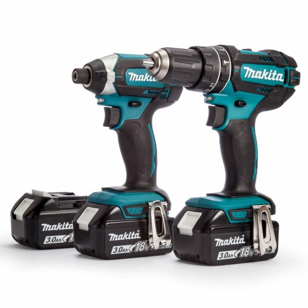 Набір із двох акумуляторних інструментів Makita DLX2131JX1 LXT 18В дриль-шурупокрут DHP482Z гвинтоверт DTD152Z акб 3х3А*год кейс