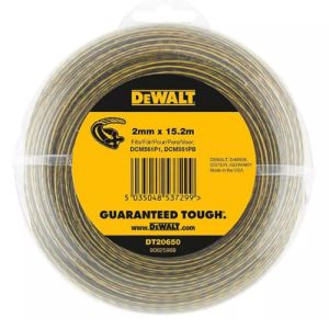 Ліска косильна DeWalt 2.0мм 15м кругла