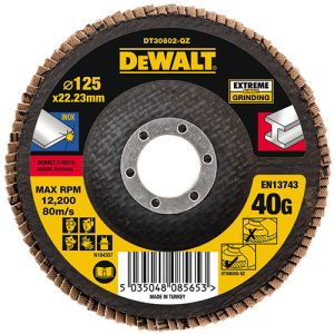 Диск пелюстковий DeWalt INOX Extreme 125x22.23мм G40мкм