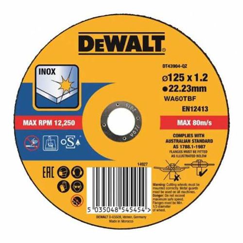 Диск відрізний по металу DeWalt EXTREME 125х1.2х22.23мм
