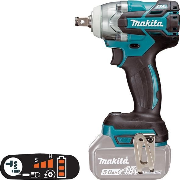Гайковерт ударний Makita DTW 285 Z LXT 18В 2800об/хв 280Нм 1.3кг без АКБ та ЗП