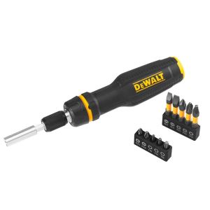 Викрутка DeWalt FULL FIT Telescoping, 10 насадок, руків&#39;я двокомпонентне, 25-50мм, 10 біт, SL,PH,SQ