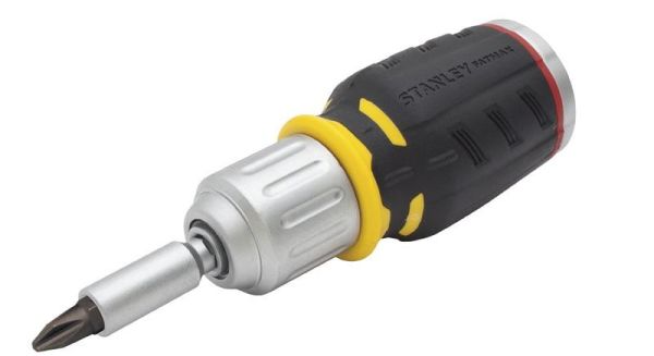 Викрутка Stanley Stubby набір 7шт, бітотримач реверсний, 6 біт, SL,PH,PZ