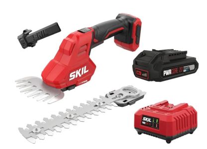 Ножиці для трави акумуляторні SKIL&#160;0630&#160;CA 20В акб 1х2.5А&#183;год + насадка кущоріз 20см крок різу 8мм 1кг