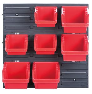 Панель підвісна з набором контейнерів для зберігання Kistenberg KOR5, панель 38.6*1.8*39см, 7 контейнерів, пластик