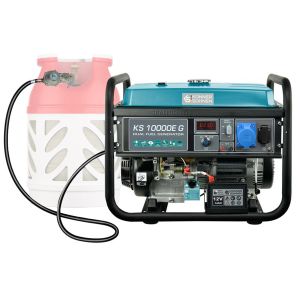 Генератор газобензиновий Konner&amp;Sohnen KS 10000E G, 230В, 8.0кВт, електростартер, 87кг