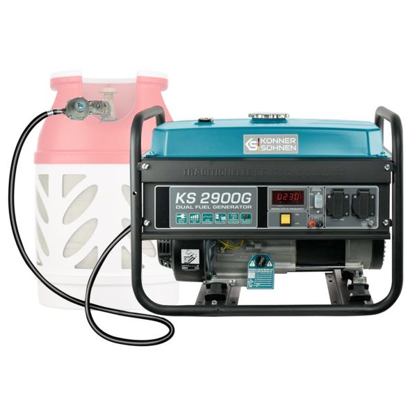 Генератор газобензиновий Konner&Sohnen KS 2900G, 230В, 2.9кВт, ручний стартер, 43кг