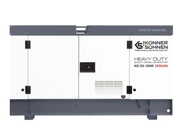 Генератор дизельний Konner&amp;Sohnen KS 33-3XM, 230/400В, 3 фази, 33кВА, електростартер, двигун Xinchai, 739кг