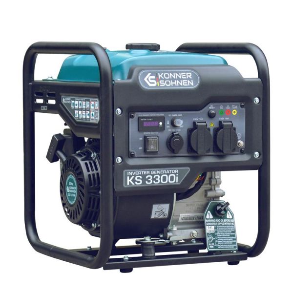 Генератор бензиновий інверторний Konner&amp;Sohnen KS 3300i, 230В, 3.3кВт, ручний стартер, 25.5кг