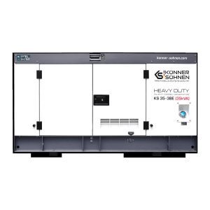 Генератор дизельний Konner&amp;Sohnen KS 35-3BE, 230/400В, 3 фази, 35/32кВА, 50.5А, електростартер, передстартовий підігрів, ATS, IP54, двигун Baudouin, 748кг