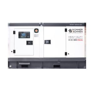 Генератор дизельний Konner&amp;Sohnen KS 35-3BES, 230/400В, 3 фази, 35/32кВА, 50.5А, передстартовий підігрів, ATS, IP54, двигун Baudouin, 877кг