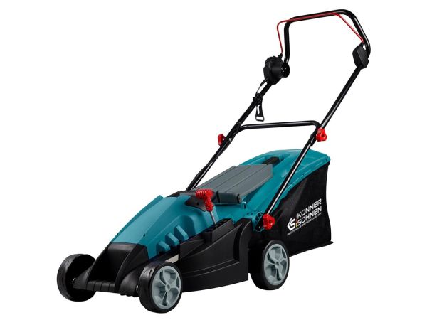 Газонокосарка мережева Konner&Sohnen KS 38LM-BL 1400Вт 38см 50л 25-65мм 16.5кг