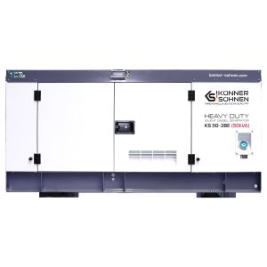 Генератор дизельний Konner&amp;Sohnen KS 50-3BE, 230/400В, 3 фази, 50/45кВА, 72.2А, електростартер, ATS, передстартовий підігрів, IP54, двигун Baudouin, 866кг
