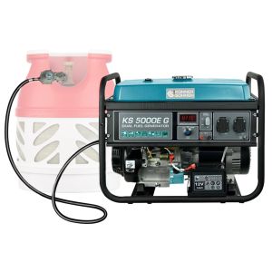Генератор газобензиновий Konner&amp;Sohnen KS 5000E G, 230В, 4.5кВт, електростартер, 77.0кг