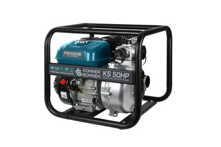 Мотопомпа бензинова Konner&amp;Sohnen KS 50HP високонапірна, 30м3/г (500л/хв), 7.0к.с, 29кг