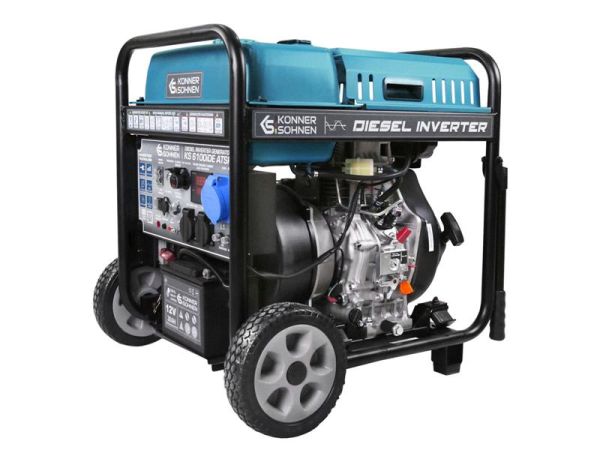 Генератор дизельний інверторний Konner&amp;Sohnen KS 6100iDE ATSR, 230В, 5.5кВт, АВР(ATS), електростартер, 98кг