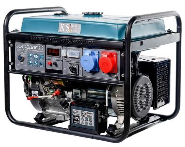 Генератор бензиновий Konner&amp;Sohnen KS 7000E 1/3, 230/400В, 5.5/5.0кВт, 25л, LED-дисплей, електростартер, АВР(ATS), 81кг
