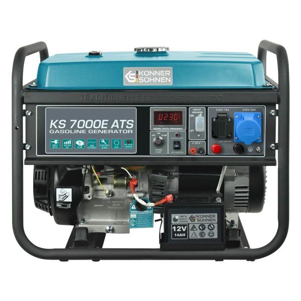 Генератор бензиновий Konner&amp;Sohnen KS 7000E ATS, 230В, 5.5кВт, АВР(ATS), електростартер, 76.8кг