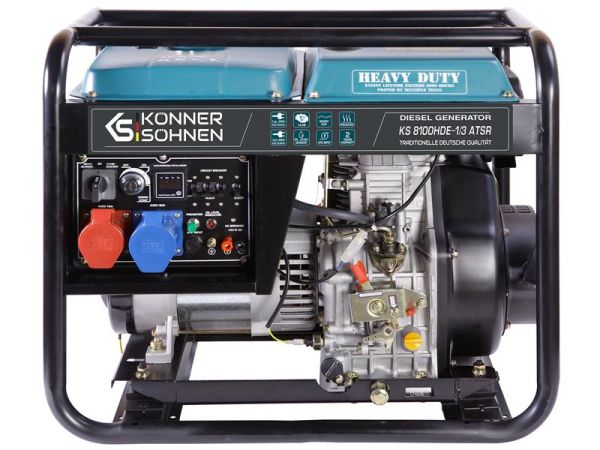 Генератор дизельний Konner&Sohnen KS 8100HDE-1/3 ATSR (EURO V), 230/400В, 5.5/6.0кВт, електростартер, передстартовий підігрів, вихід ATS, 117кг
