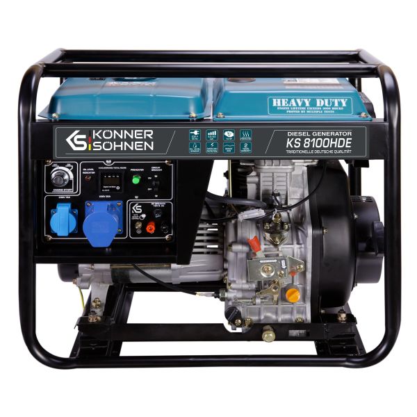 Генератор дизельний Konner&amp;Sohnen KS 8100HDE (EURO V), 230В, 6.5кВт, електростартер, 117кг
