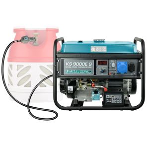 Генератор газобензиновий Konner&amp;Sohnen KS 9000E G, 230В, 6.5кВт, електростартер, 83.0кг