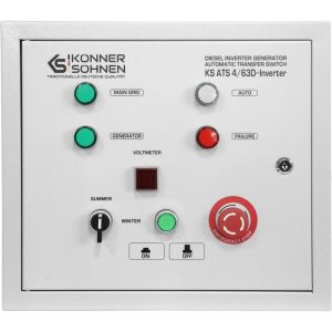 Блок автоматичного введення резерву Konner&amp;Sohnen KS ATS 4/63D-Inverter, 230/400В, 230В 14,5кВт, 63А, 400В 41,5кВт, IP21, 9,3кг