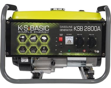 Генератор бензиновий Konner&amp;Sohnen Basic KSB 2800A, 230В, 2.8кВт, ручний стартер, 36.2кг