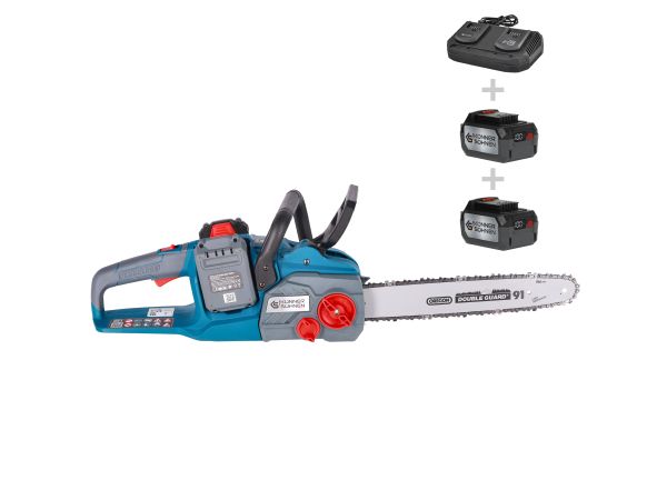 Пила ланцюгова акумуляторна Konner&Sohnen KS CS40V-16 40В(20+20В) акб 2?4А*год 40см 3.6кг