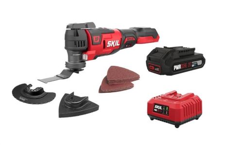 Багатофункціональний інструмент акумуляторний реноватор SKIL 3650 CB XP 20В 1х2.5А*год 11000-17000об/хв кут коливань 1.8°C 1.1кг
