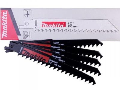 Полотно пиляльне для шабельної пилки Makita P-04999 по дереву, HSS, 5шт