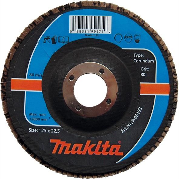 Круг пелюстковий Makita P-65187, 125х22.23мм, К60