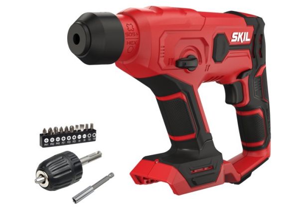 Перфоратор акумуляторний SKIL 3810 CA SDS-plus+ШЗП 20В 1Дж аксесуари кейс 1.5кг без АКБ та ЗП