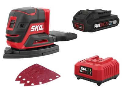 Шліфмашина вібраційна акумуляторна SKIL&#160;3720&#160;CC&#160;Compact безщіткова 20В акб 1х2.5А&#183;год 151х102мм 0.7кг