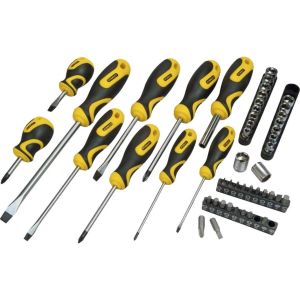 Викрутки Stanley набір 48шт, 20 біт, SL,PH,Torx,H, 18 торцевих головок, сумка