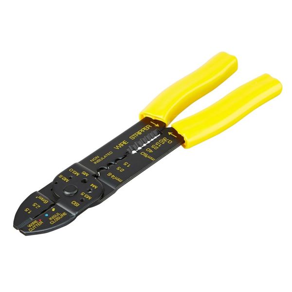 Кліщі обтискні Stanley, для обтиску наконечників 1.5-6мм кв., 215мм