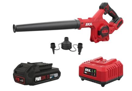 Повітродув акумуляторний SKIL 3161 CB Compact 20В акб 1х2.5А&#183;год 300км/год 3 насадки 1.2кг